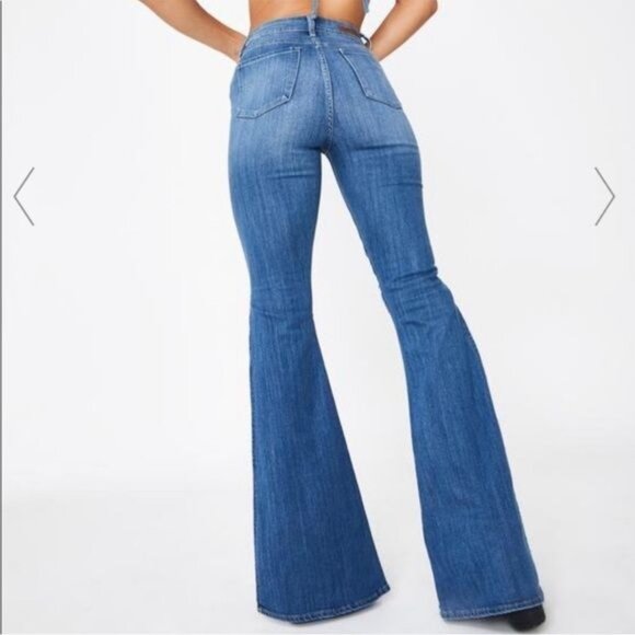 Articles of Society Bridgette Flared split Jeans high rise 7 - Picture 3 of 14